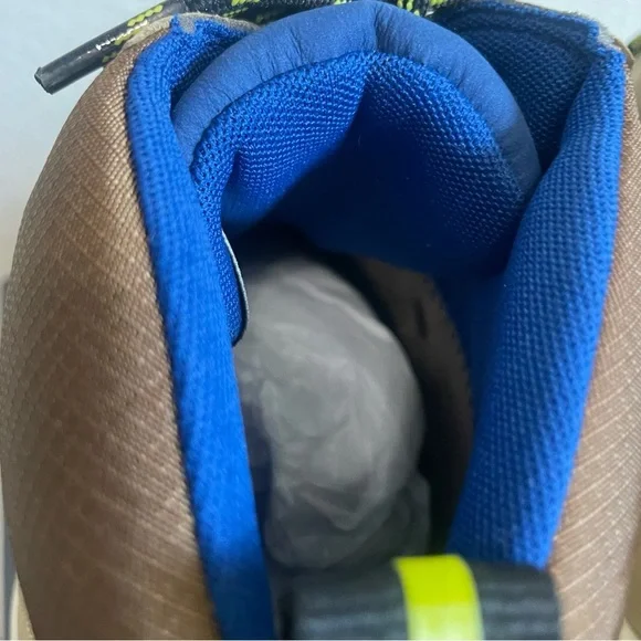 ASH Alpha Sneakers Tan and Blue Size 39 High lift Shoes Colour- Antelope - Picture 5 of 14